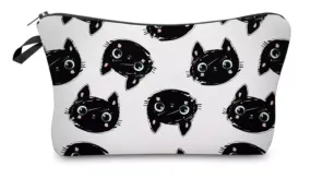 Pouch - Cat, Black Cat Heads