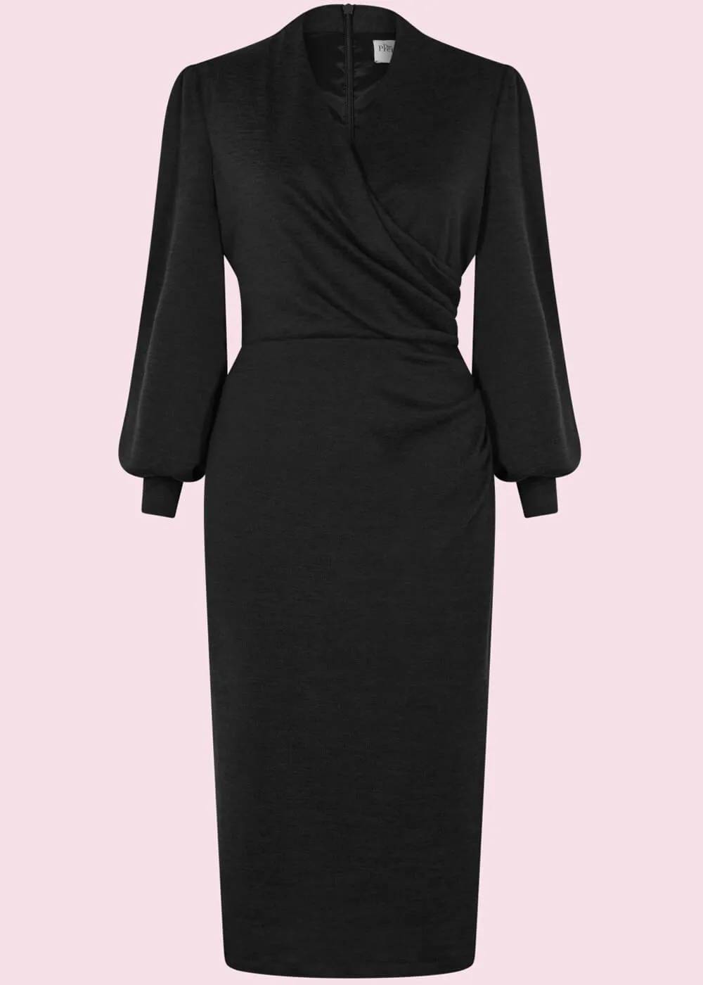 Pretty Dress Company Jenson 50's Pencil Dress Black