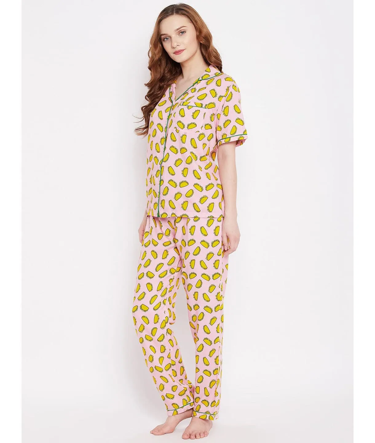 Printed Cotton Night Suit