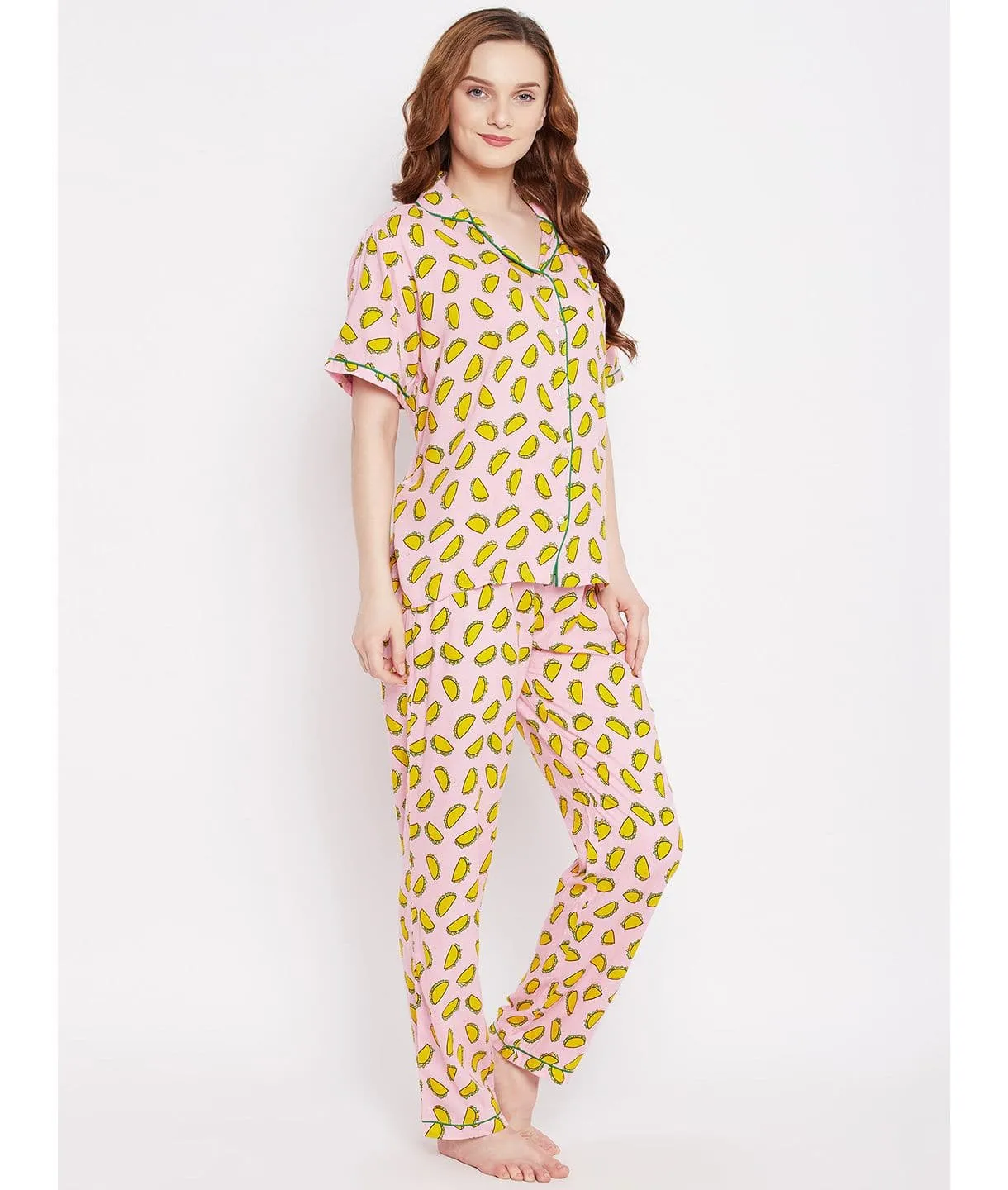 Printed Cotton Night Suit