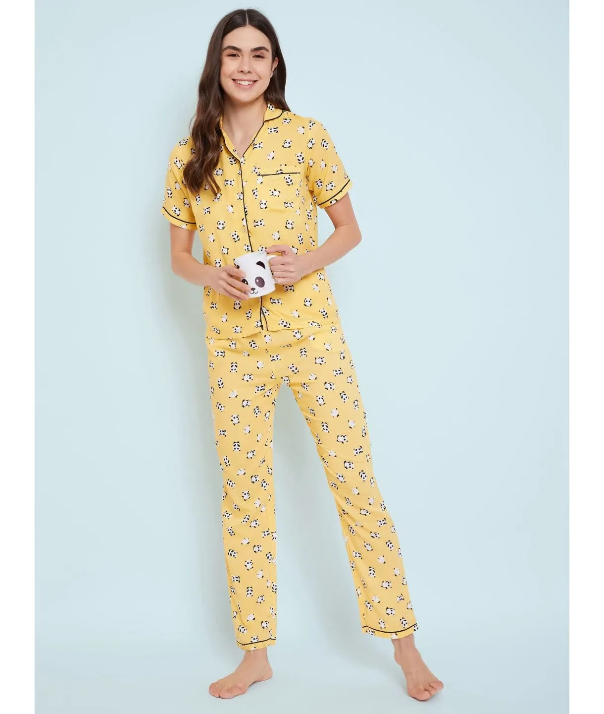 Printed Cotton Night Suit