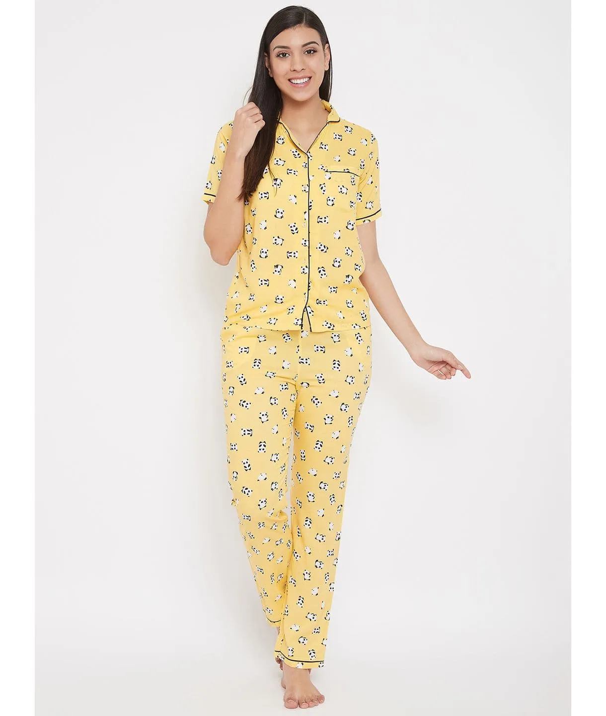 Printed Cotton Night Suit