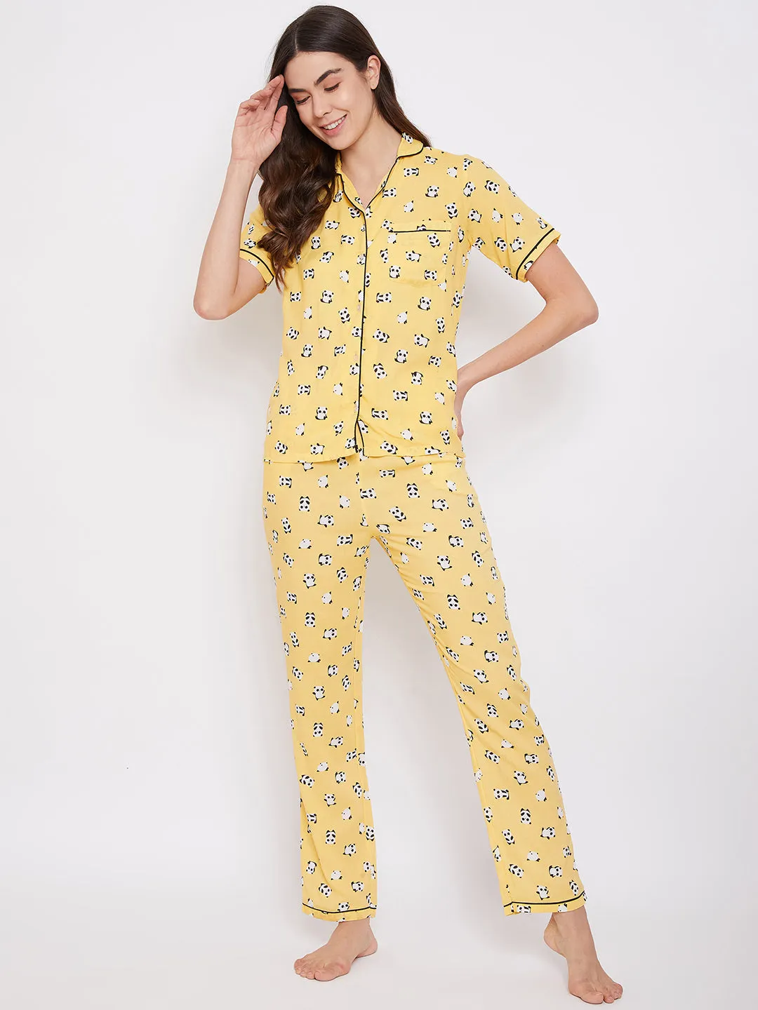 Printed Cotton Night Suit