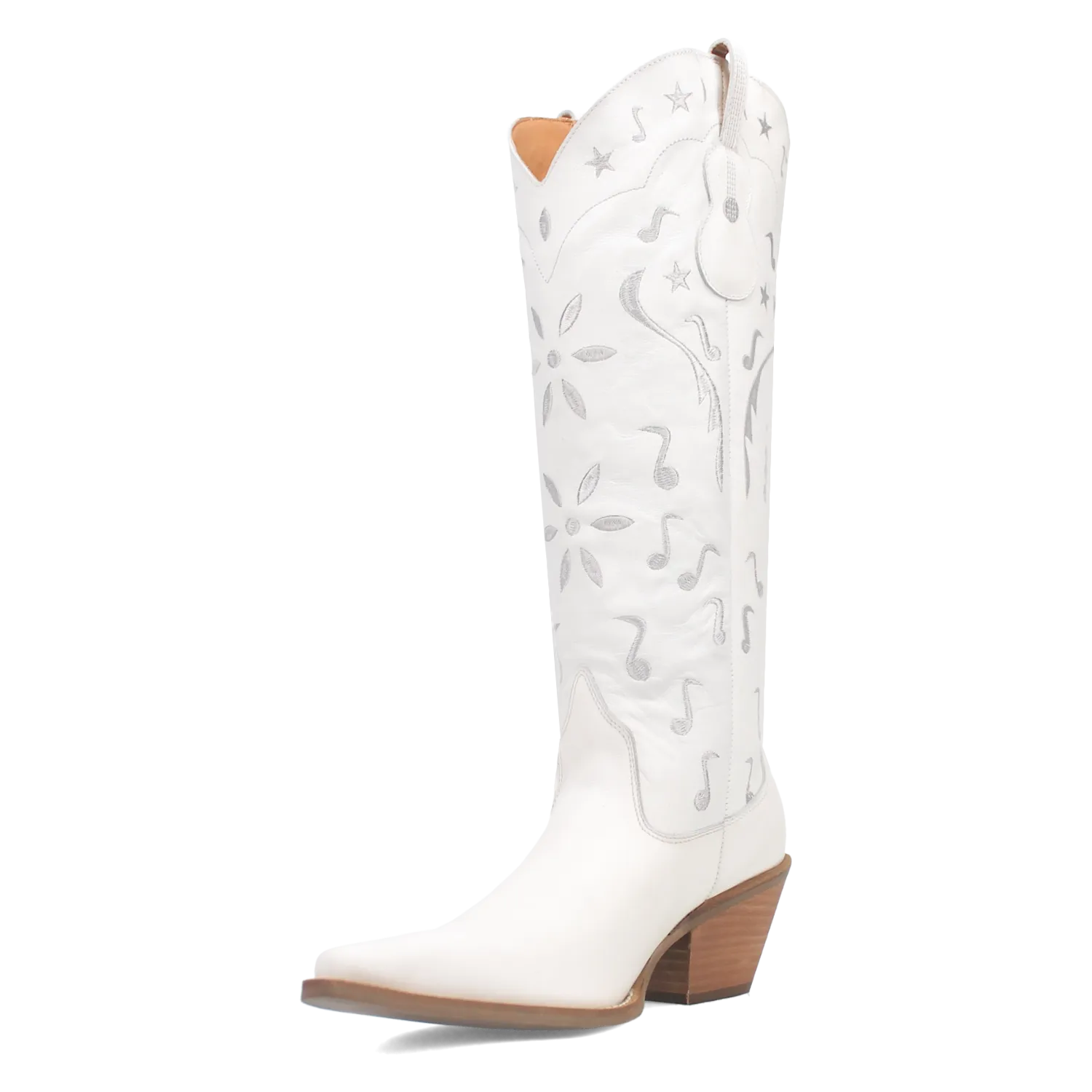 Rhymin White Leather Boots (DS)