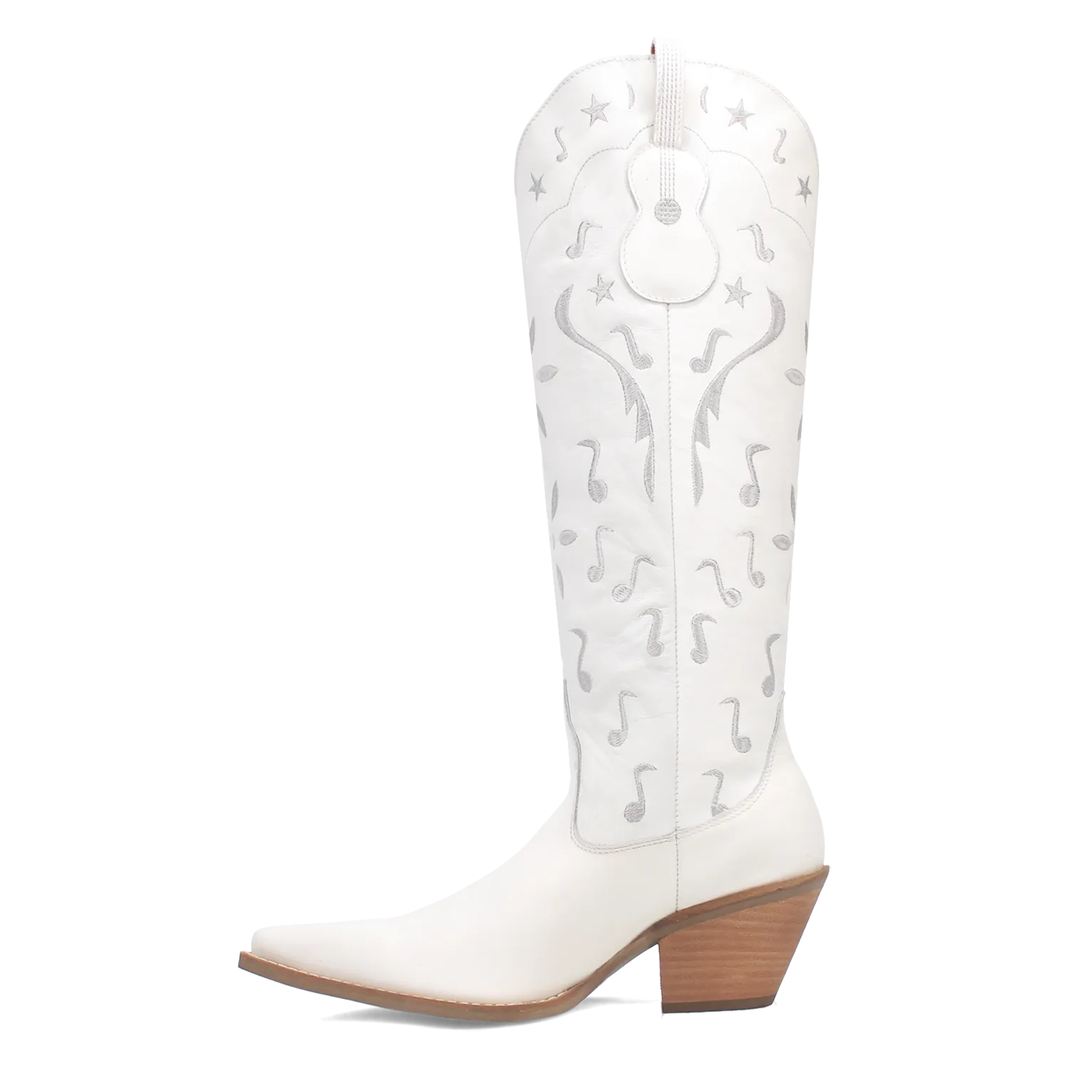 Rhymin White Leather Boots (DS)