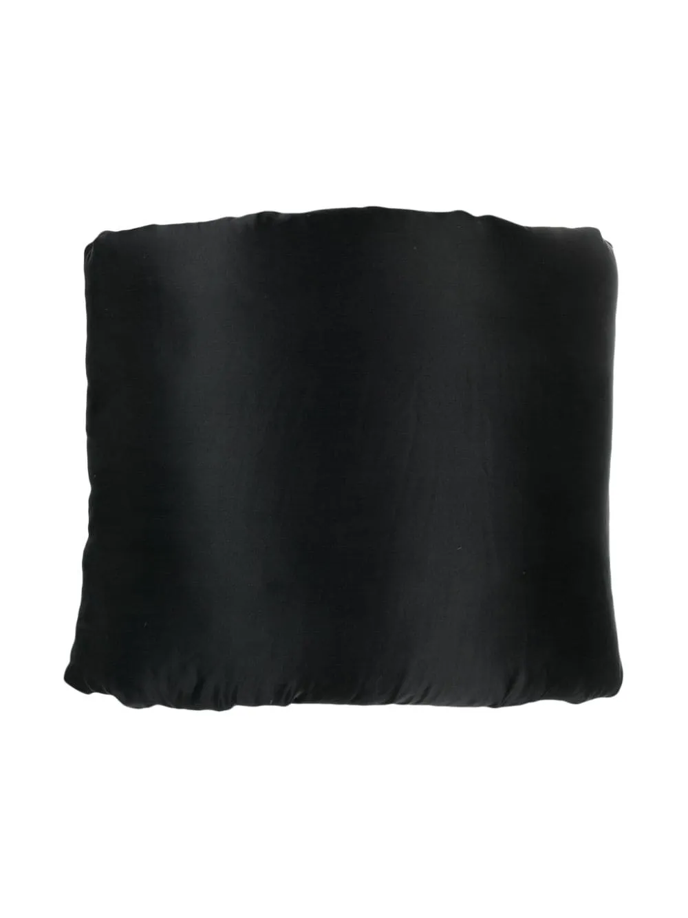 RICK OWENS Luxurious Padded Silk Scarf for Women in Jet Black