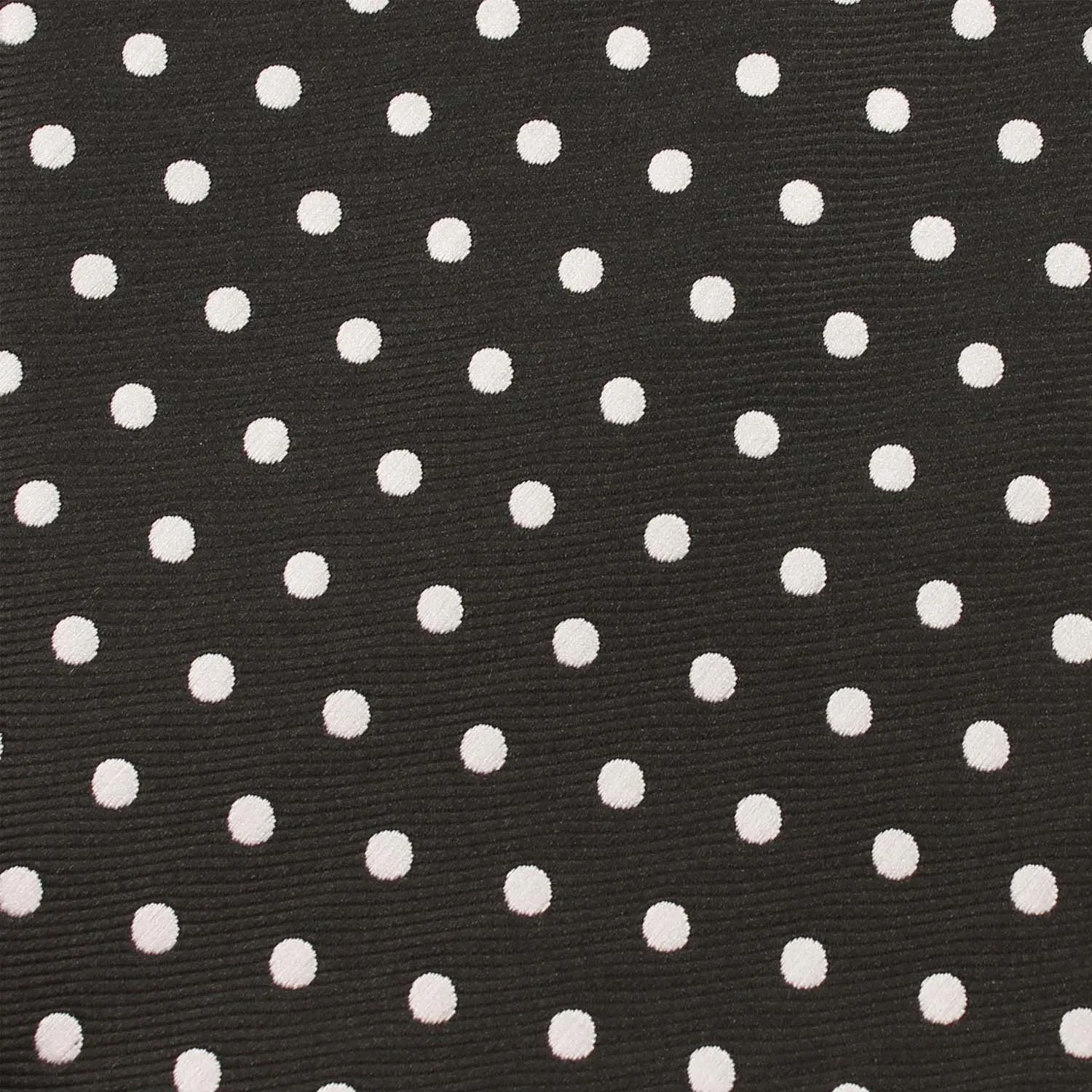 Royal Black Polka Dots Skinny Tie