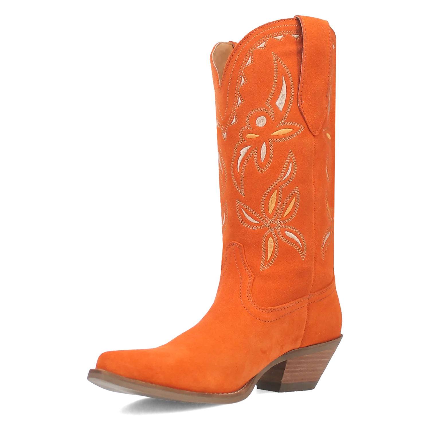 Sabana Orange Suede Leather Boots (DS)