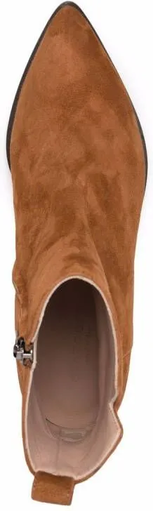 Scarosso Alba suede boots Brown