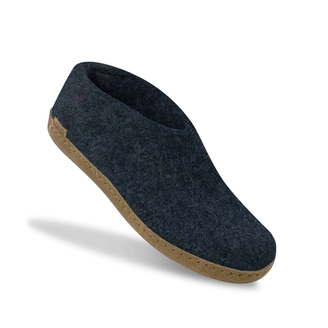 Shoe with leather sole - Denim