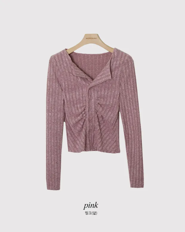 SHOPPERLAND  |Casual Style Rib Street Style Long Sleeves Plain