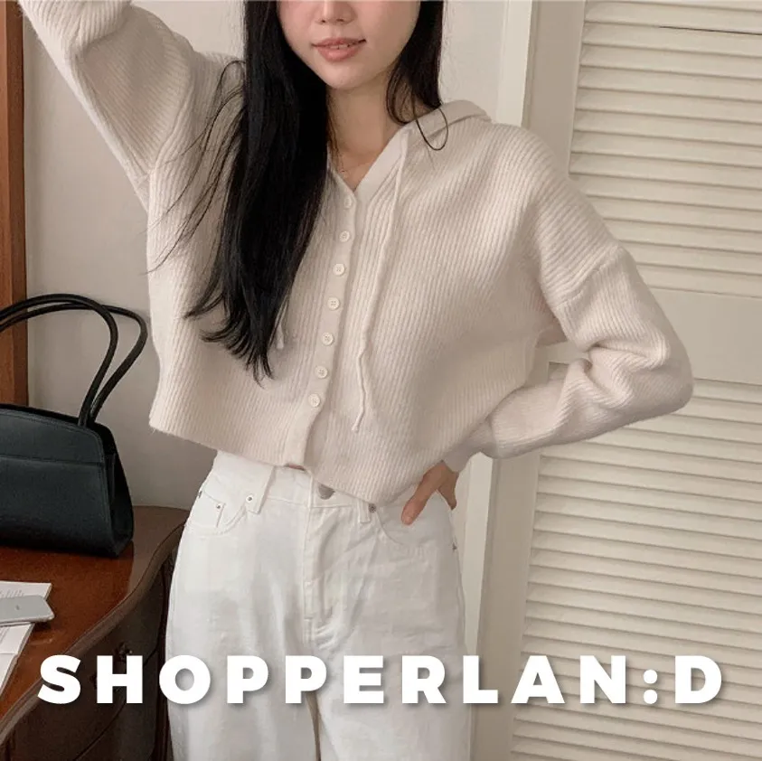 SHOPPERLAND  |Casual Style Street Style V-Neck Long Sleeves Plain