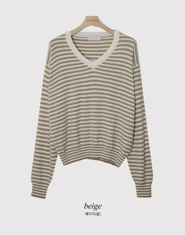 SHOPPERLAND  |Stripes Casual Style Nylon Street Style V-Neck Bi-color