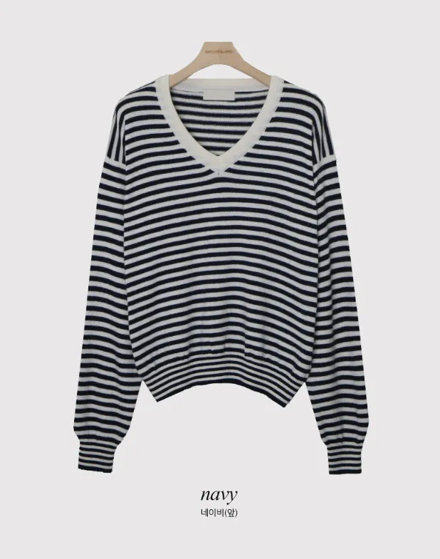 SHOPPERLAND  |Stripes Casual Style Nylon Street Style V-Neck Bi-color