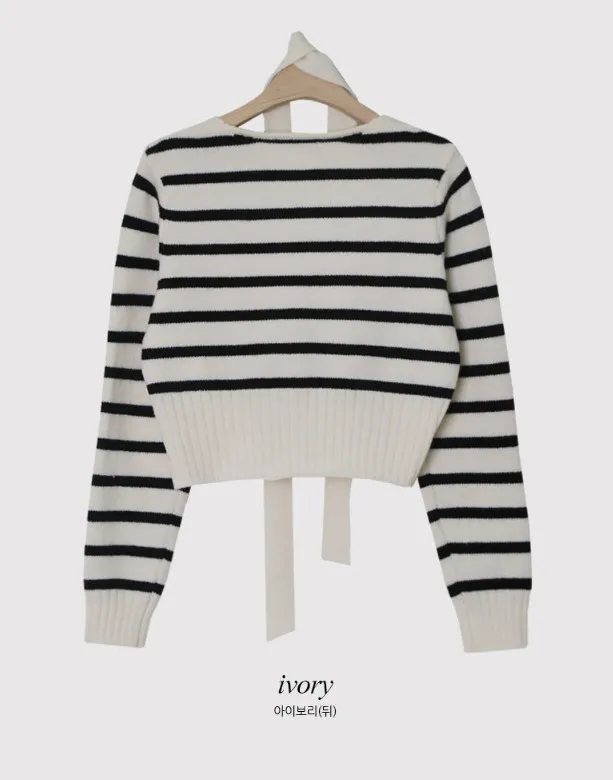 SHOPPERLAND  |Stripes Casual Style Wool Street Style Bi-color Long Sleeves