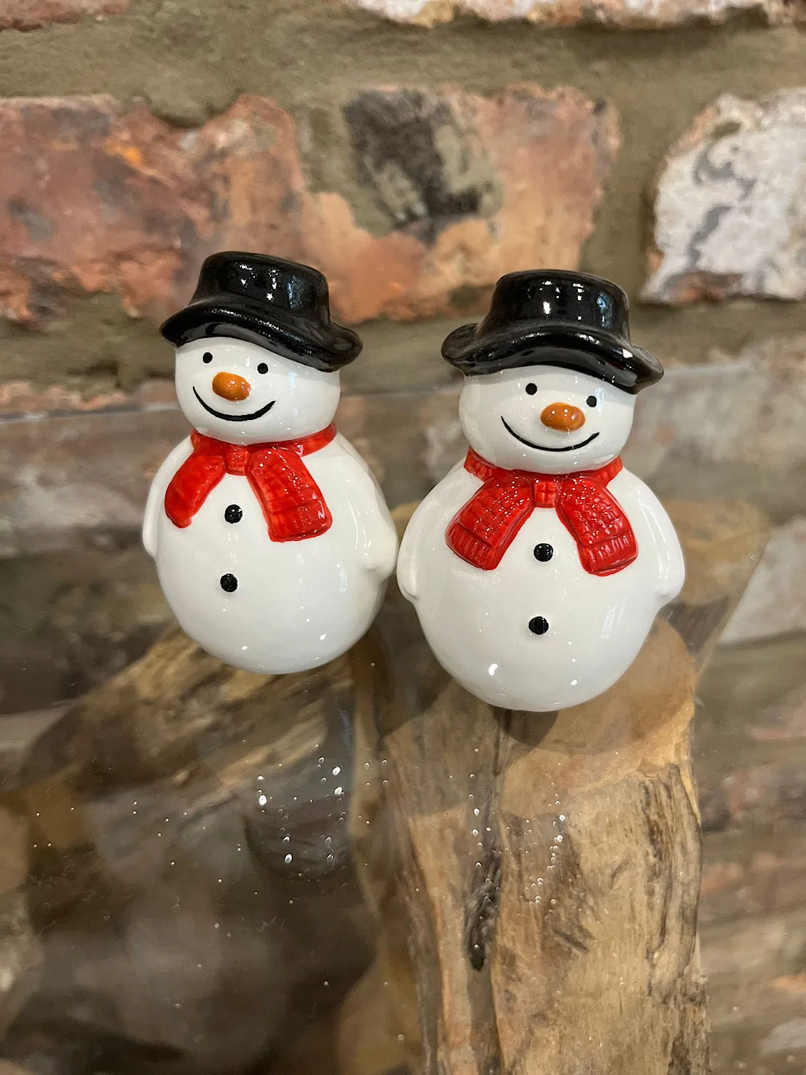 Snowman Salt and Pepper Pots