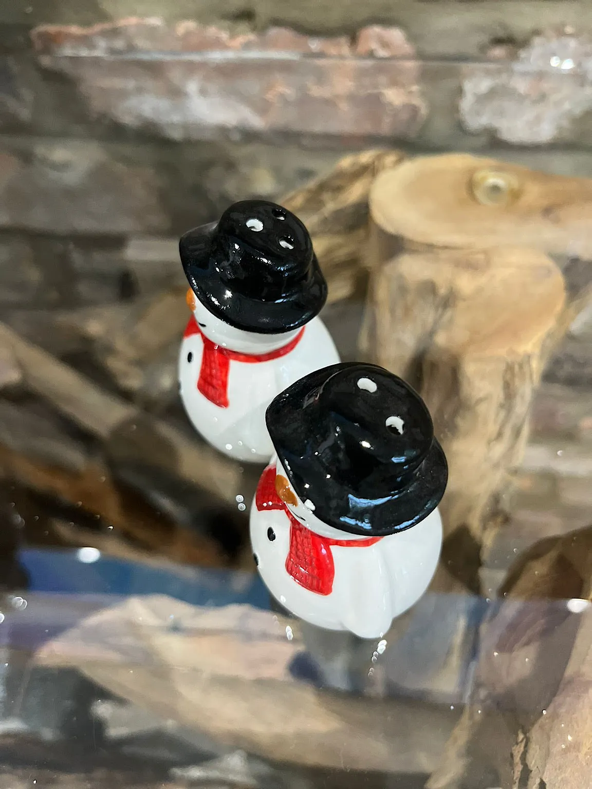 Snowman Salt and Pepper Pots