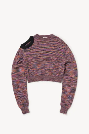 Space Dye Shoulder Hole Knit