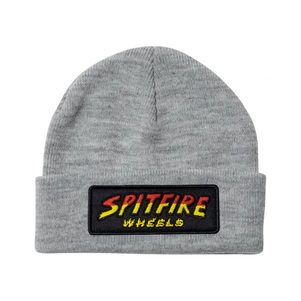 Spitfire Hell Hounds Script Patch Beanie - Heather