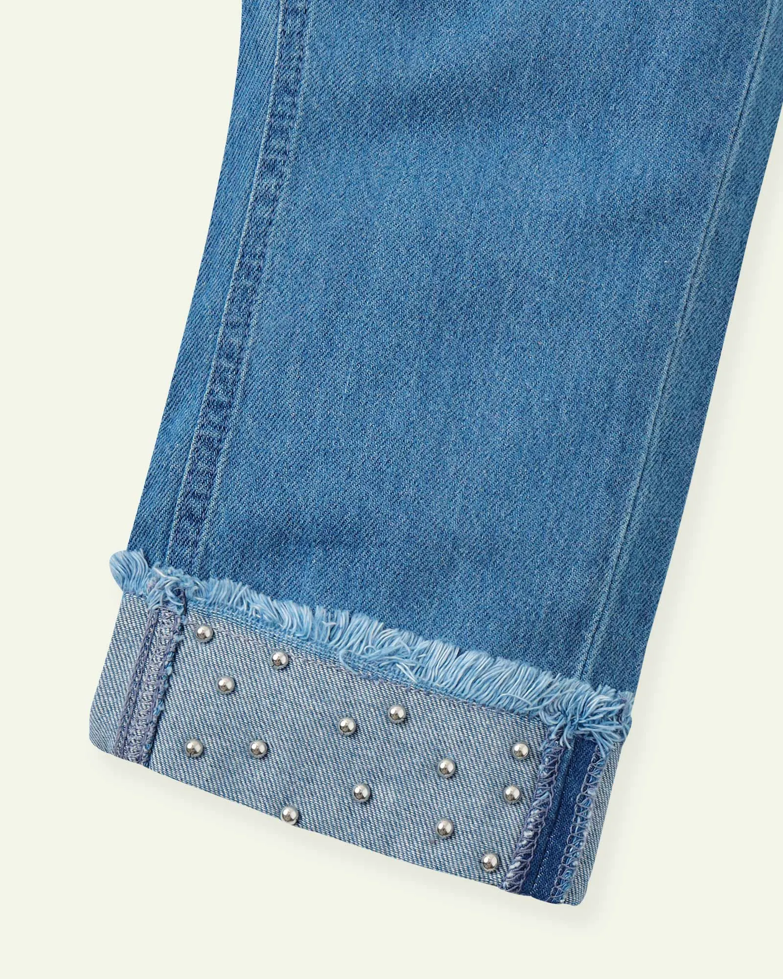 Studded Straight Fit Jeans