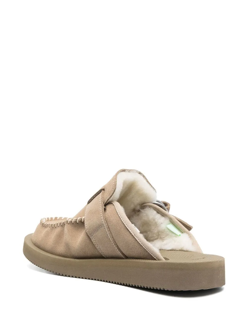 SUICOKE LEMI-MAB SHEARLING-LINED SLIPPERS TAU