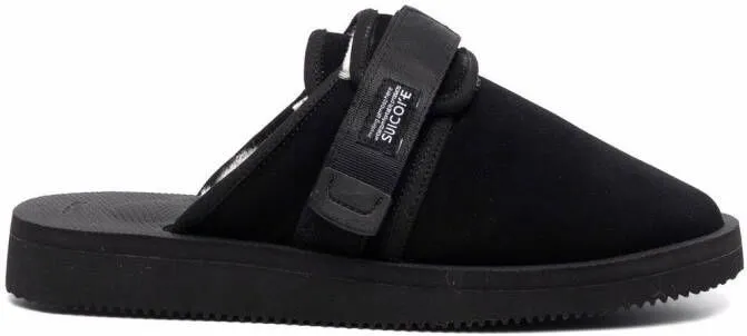 Suicoke shearling-lined slippers Black