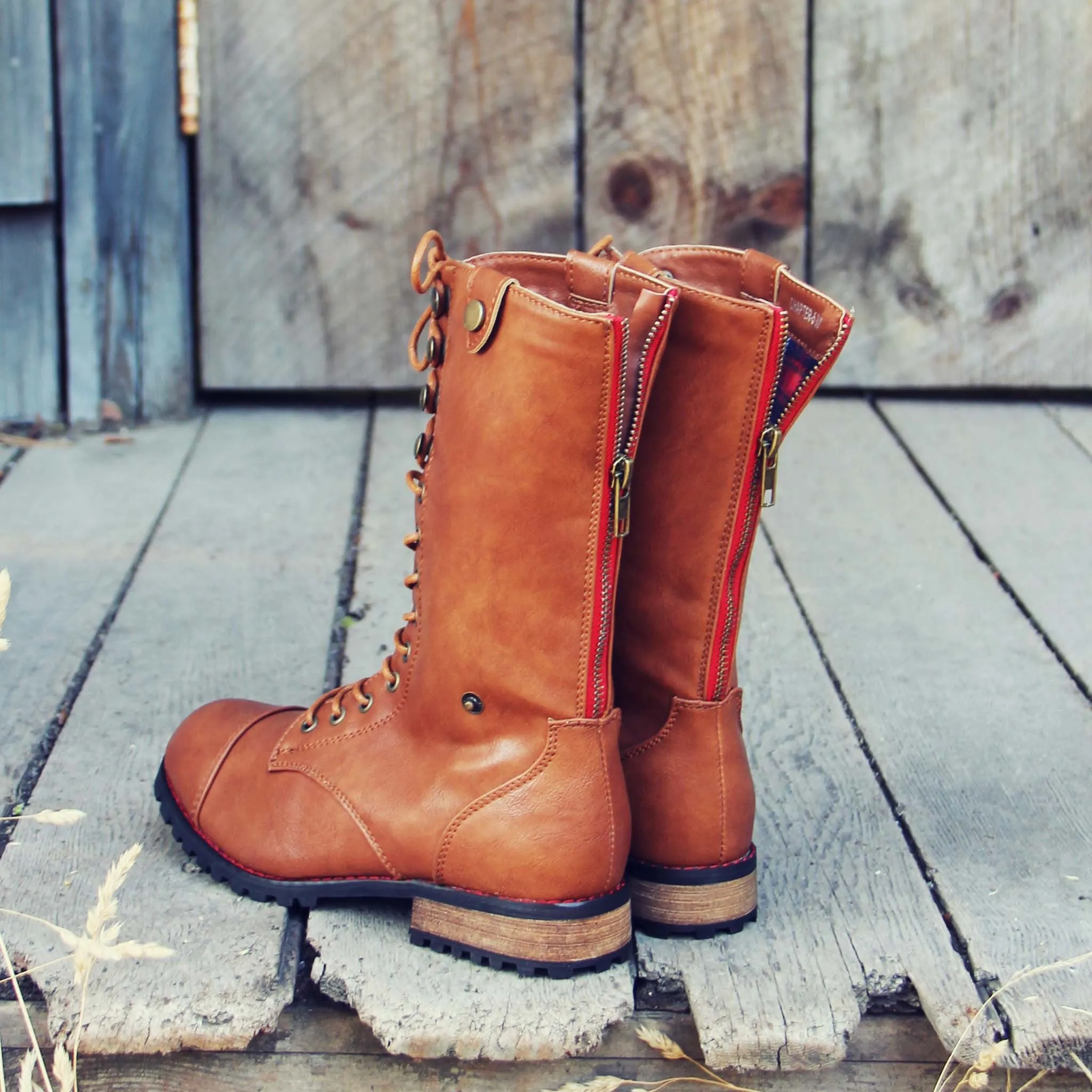 Sweater Weather Plaid Boots