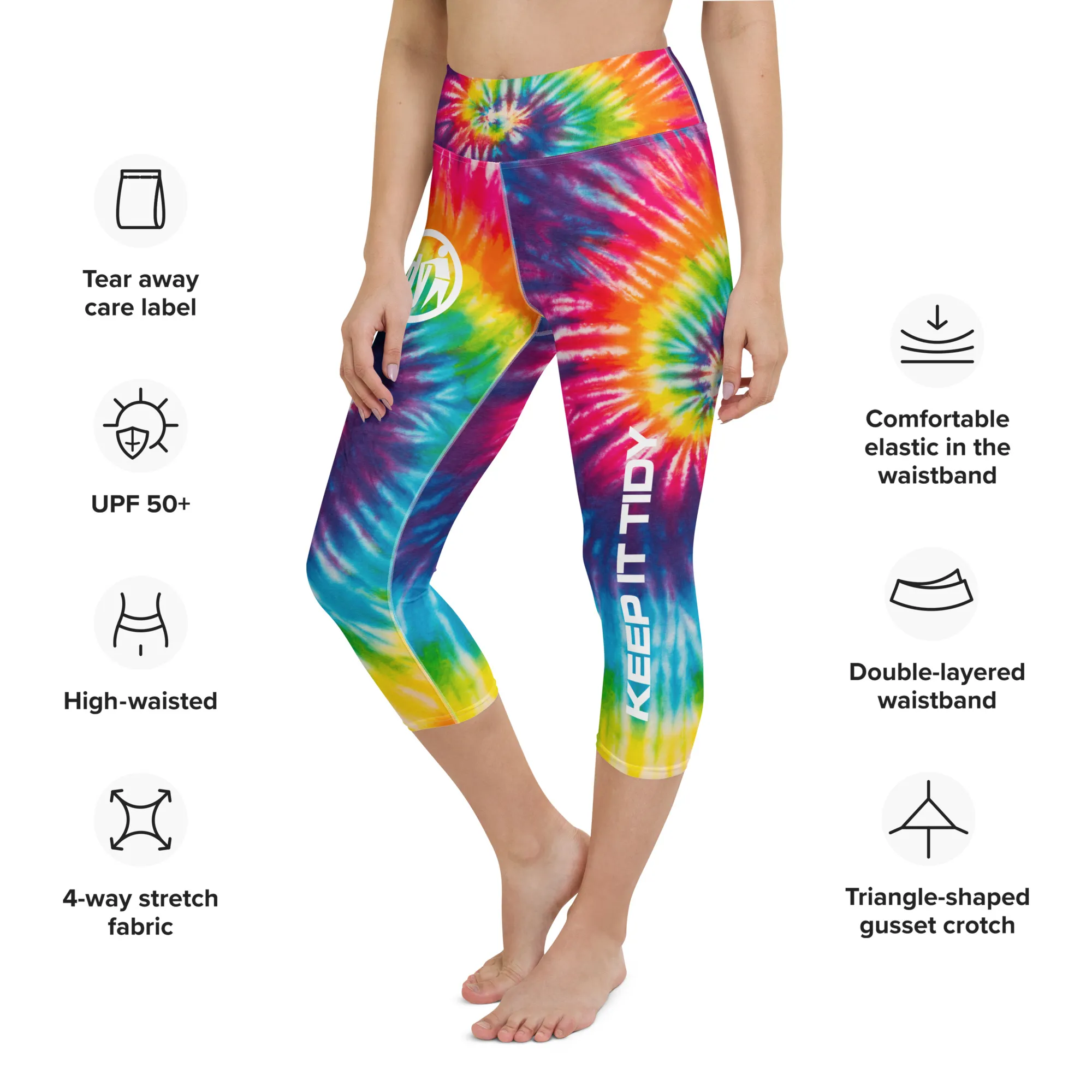 Tidy Tie Dye Leggings (short leg style)