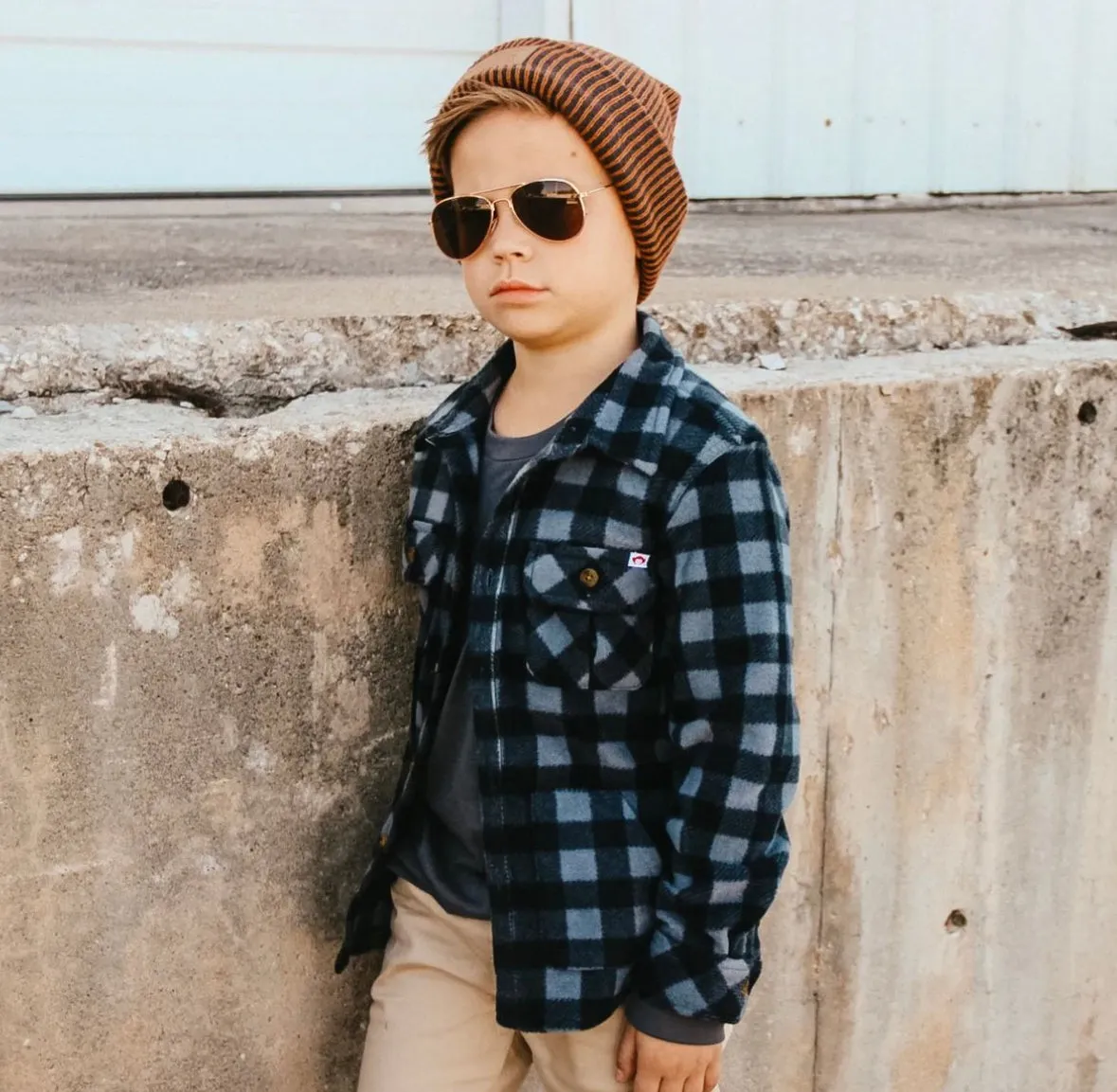 TINY WHALES PONDEROSA BEANIE | BLACK + RUST