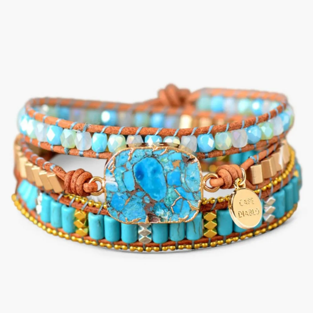 Turquoise Princess Wrap Bracelet