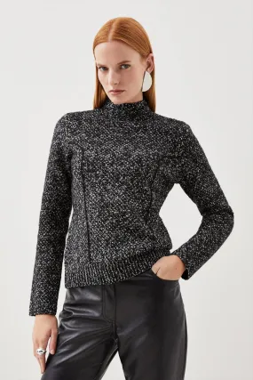 Tweed Knit Top | Karen Millen