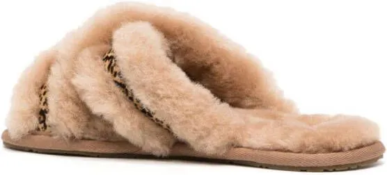 UGG Scuffita Speckles shearling-lined slippers Brown