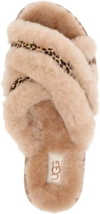 UGG Scuffita Speckles shearling-lined slippers Brown