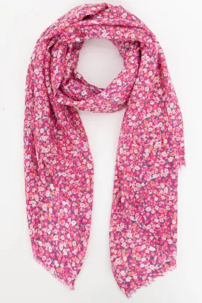 Vintage Floral Print Scarf