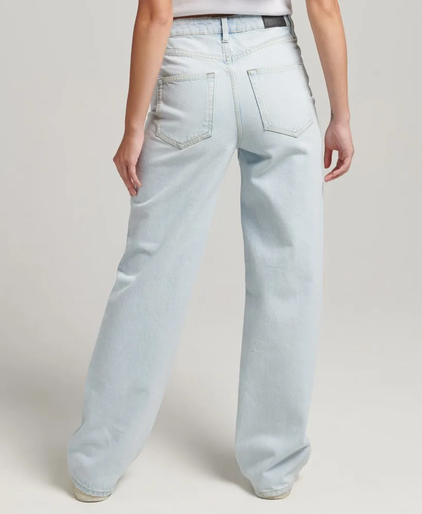 Vintage High Rise Straight Jeans | Light Indigo Vintage