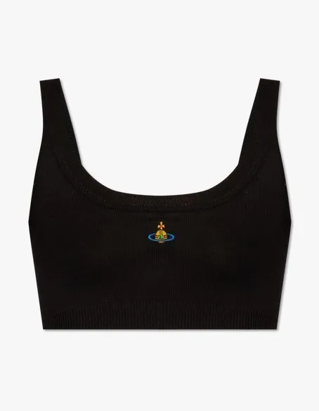 Vivienne Westwood  |Crew Neck Casual Style Sleeveless Street Style Plain Cotton