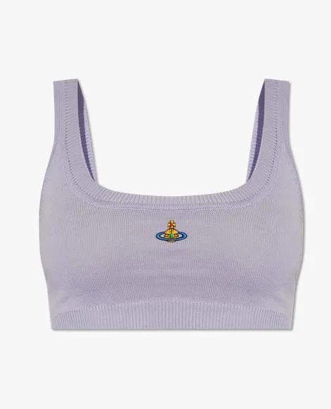 Vivienne Westwood  |Crew Neck Casual Style Sleeveless Street Style Plain Cotton