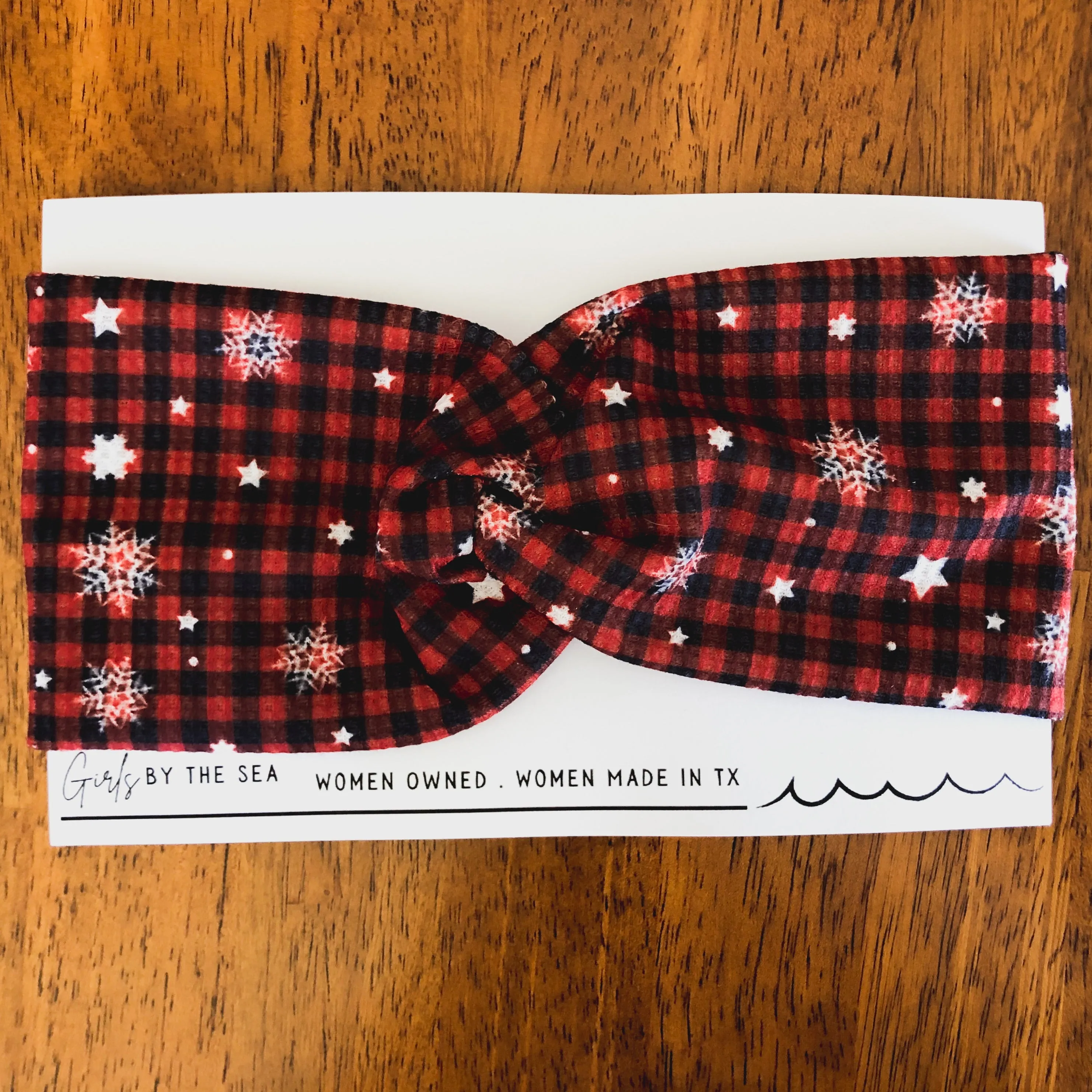 Waffle Knotted Holiday Headbands