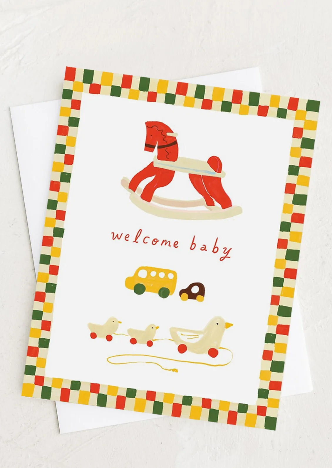 Wooden Toys Baby Card