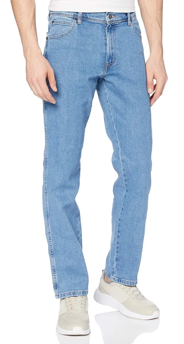 Wrangler Durable Stretch Denim Jeans Light Stone