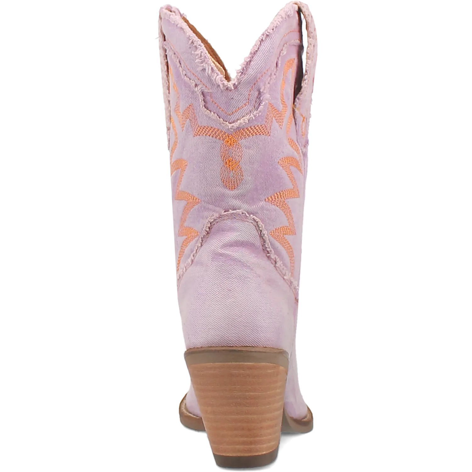 Y'all Need Dolly Distressed Purple Denim Embroidered Boots (DS)